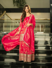 Stunning Embroidered Sharara Set – Designer Festive Wear