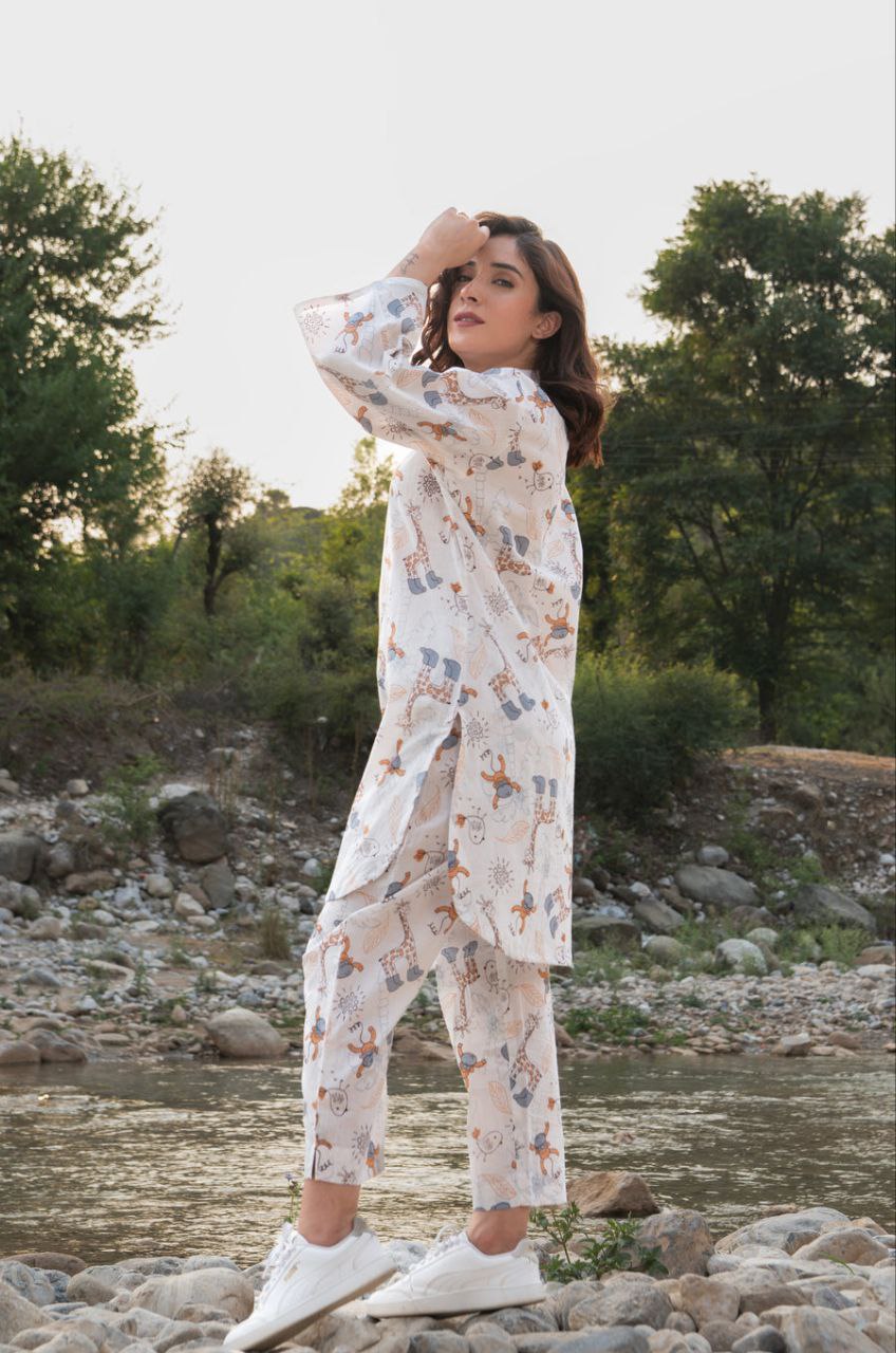Wild Whimsy Safari Print Co-ord Set 🐒🌞