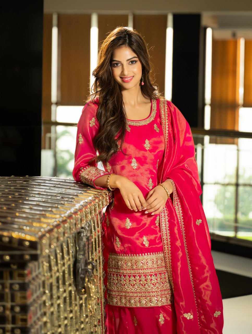 Stunning Embroidered Sharara Set – Designer Festive Wear