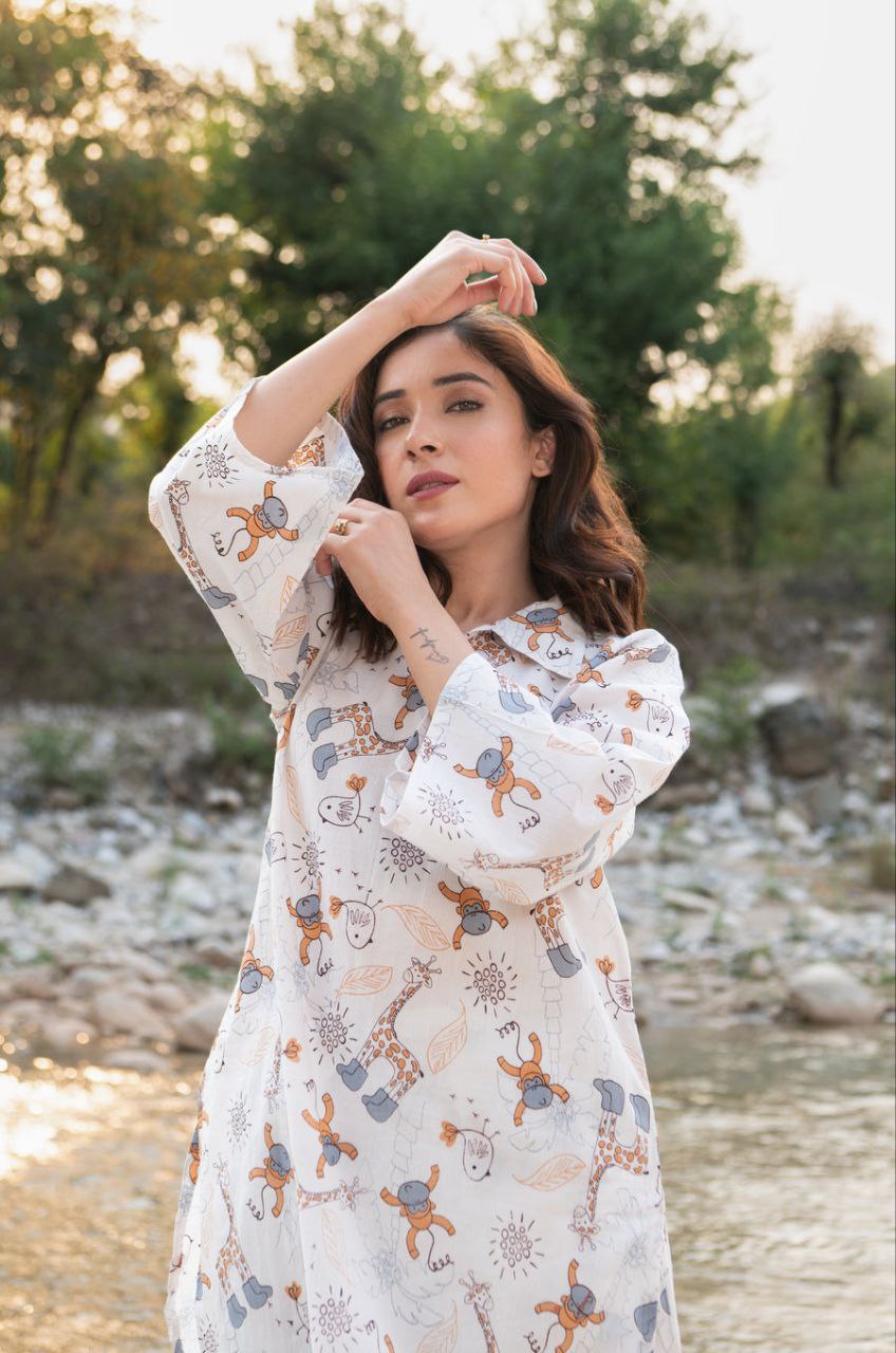 Wild Whimsy Safari Print Co-ord Set 🐒🌞