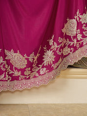 🌸 Royal Fuchsia Embroidered Sharara Suit Set