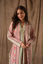 Garden Whisper Pastel Floral Kurta Set 🌿🌷