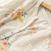 Floral Printed Linen Shirt