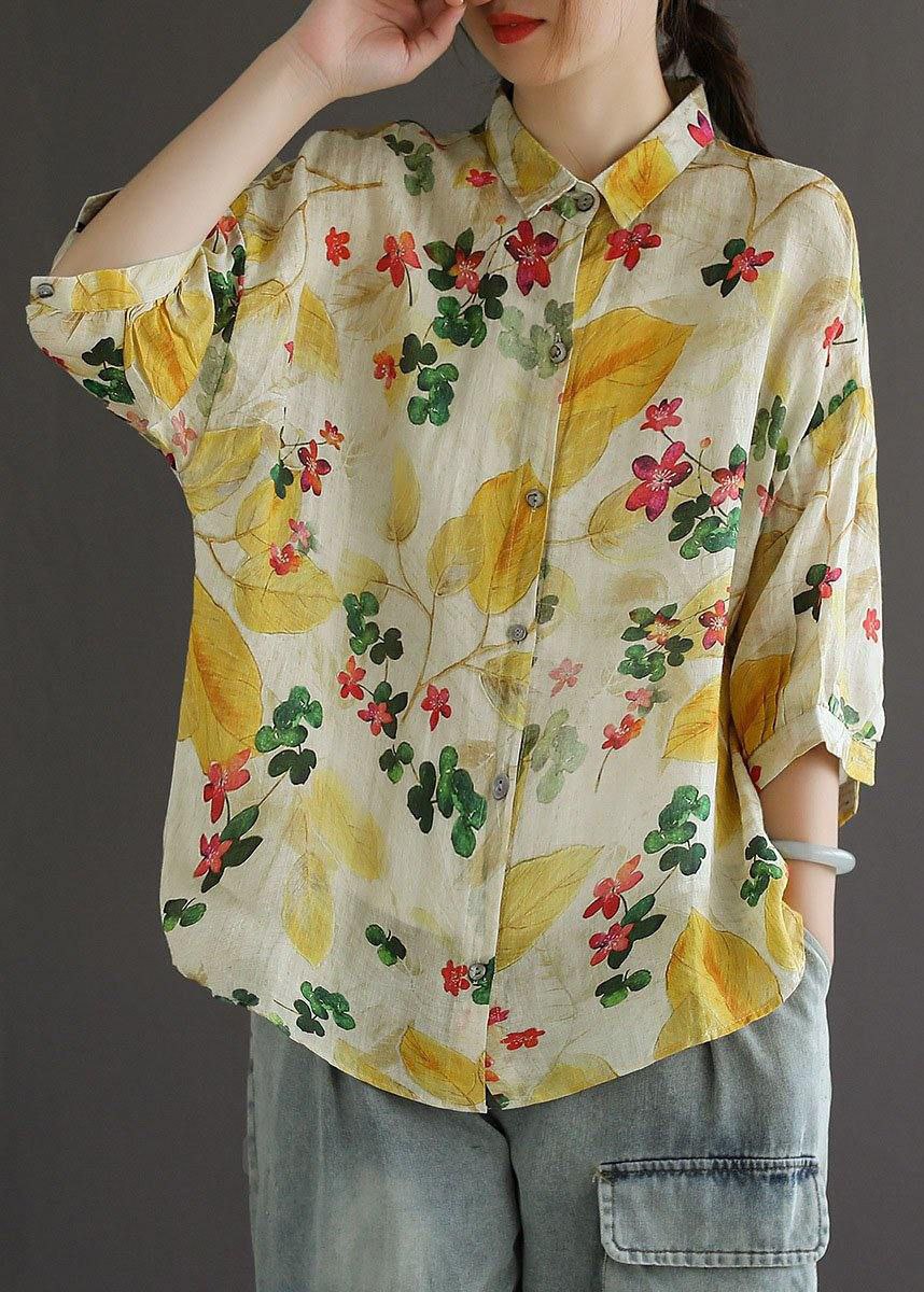 Floral Printed Stylish Shirt For Her