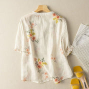 Floral Printed Linen Shirt